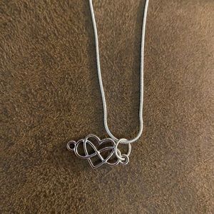Infinity heart necklace